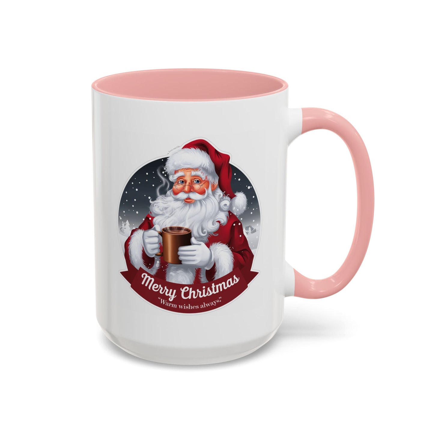 Christmas Mug - Merry Christmas Warm Wishes Always Santa