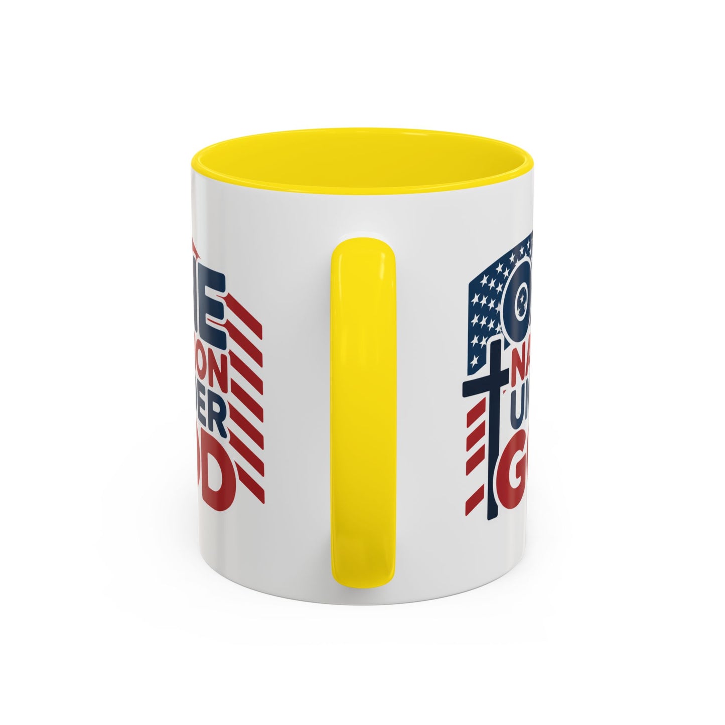 Religious Mug - One Nation Flag Cross
