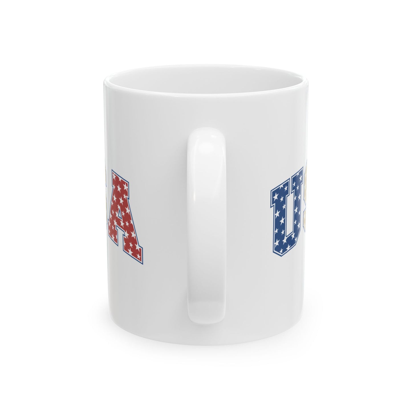 4th of July Mug - USA Red White & blue Stars