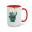 Humor Mug - Monster Drinks Coffee Spill