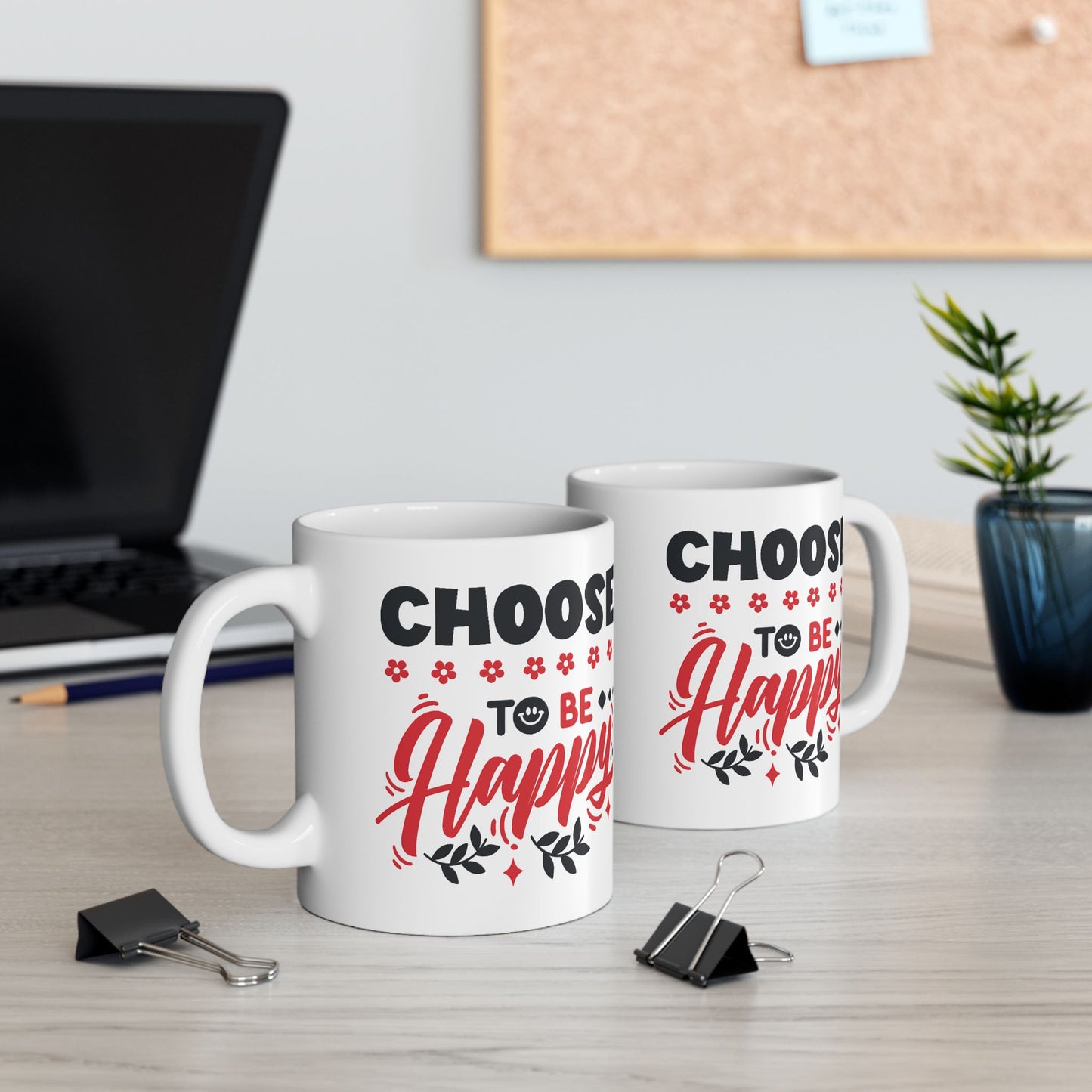 Wellness Mug - Choose To Be Happy Smiley