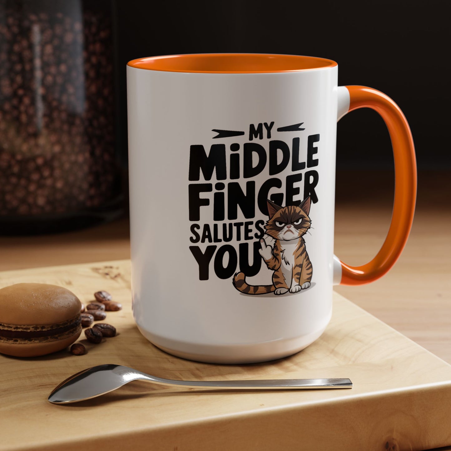 Humor Mug - My Middle Finger Salutes You
