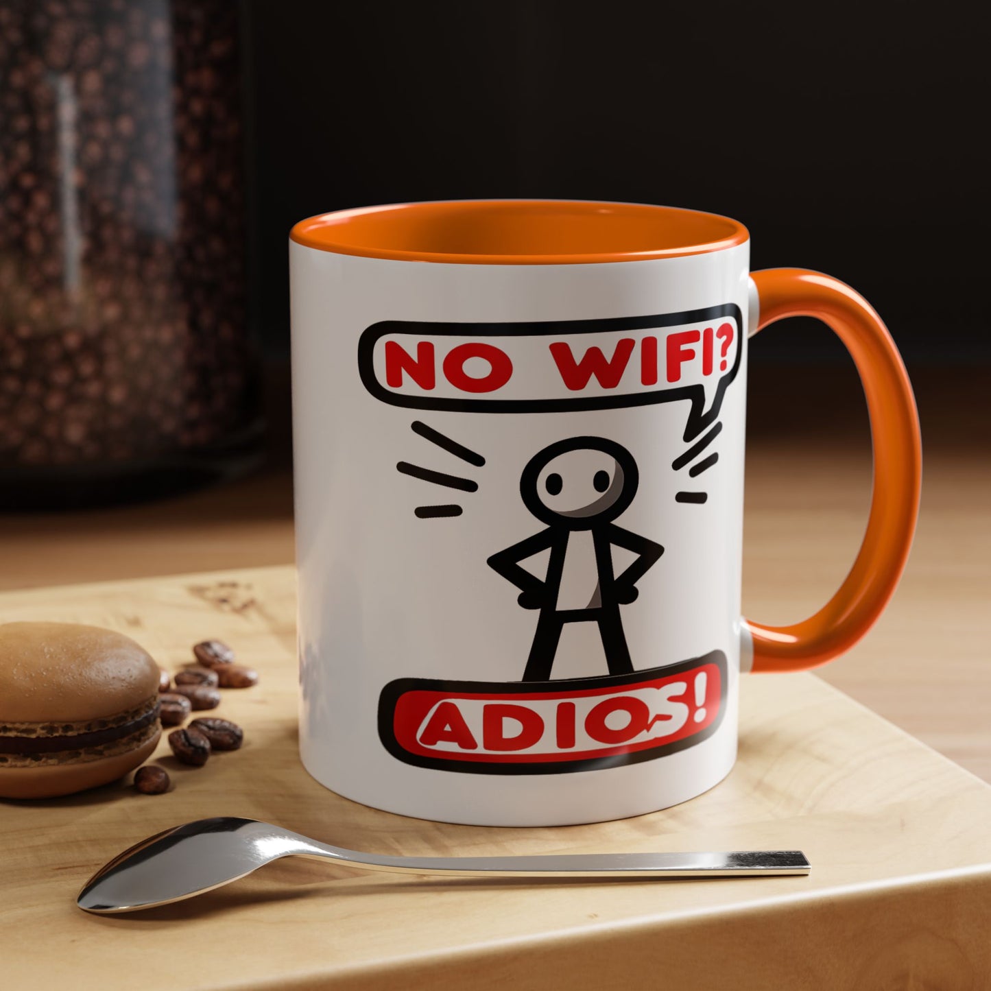 Humor Mug - No Wifi? Adios!