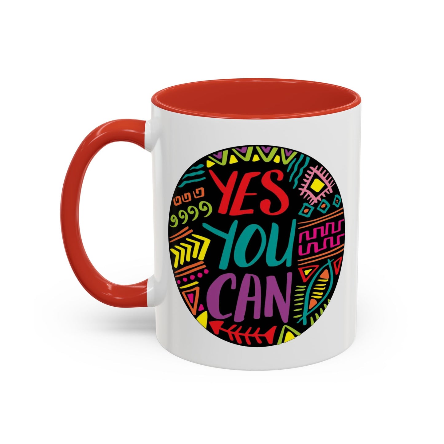 Motivation Mug - Yes You Can Badge