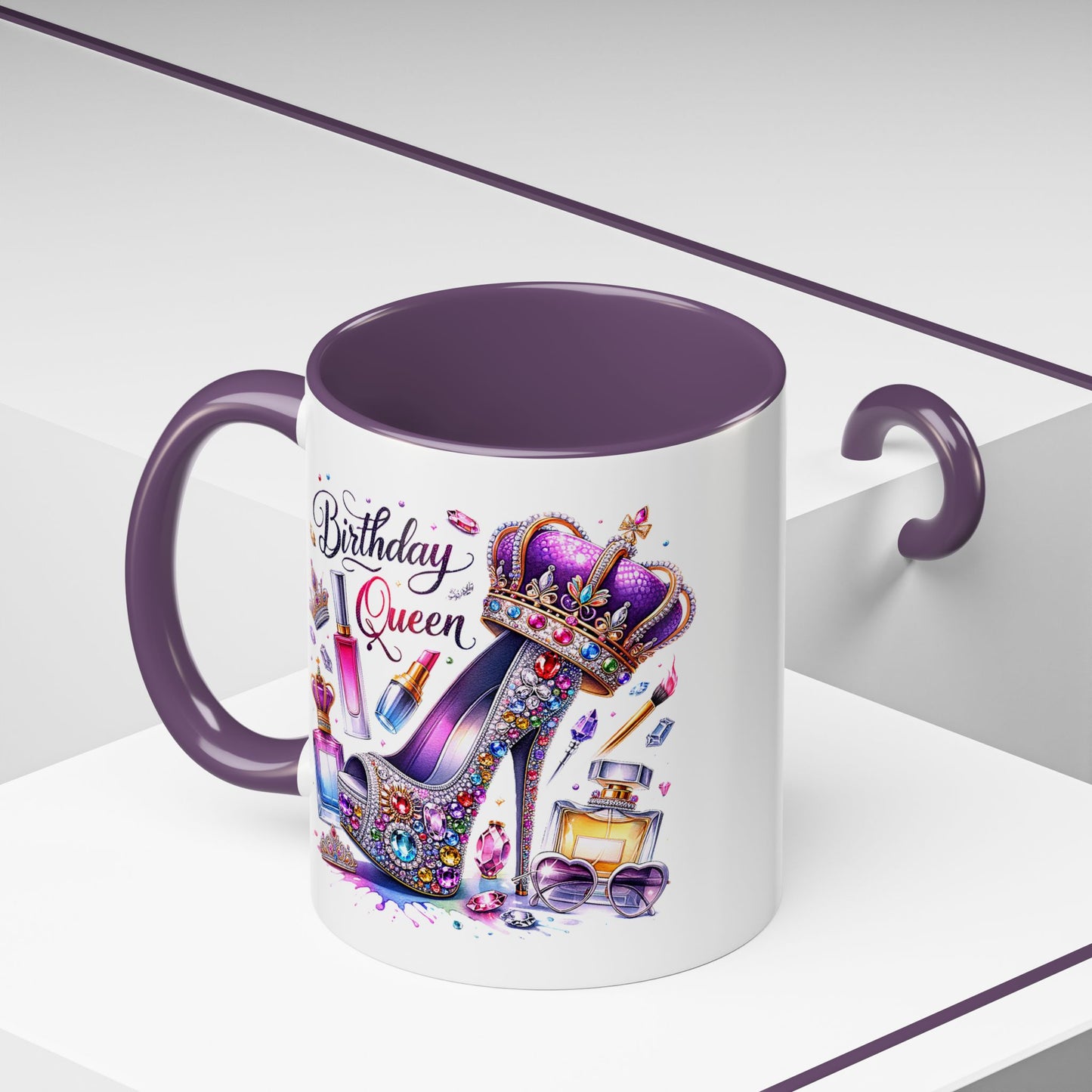 Birthday Mug - Birthday Queen Glitter