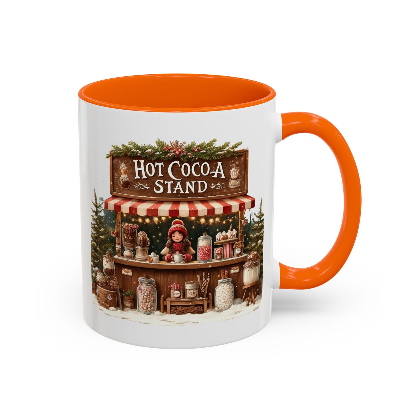 Christmas Mug - Hot Cocoa Stand White Text
