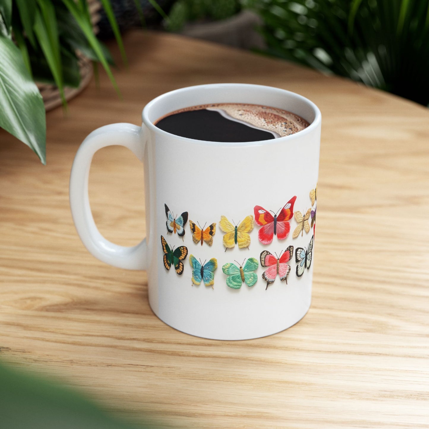 Artistic Mug - Felted Butterflies