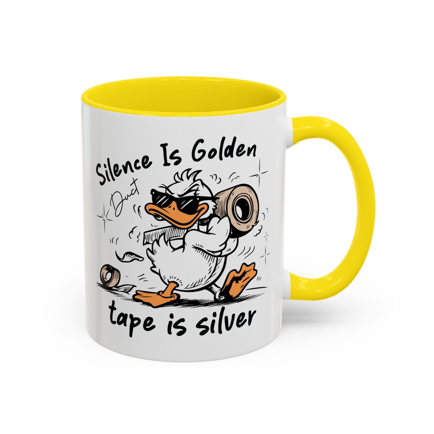 Humor Mug - Silence is Golden Duct Tape is Silver