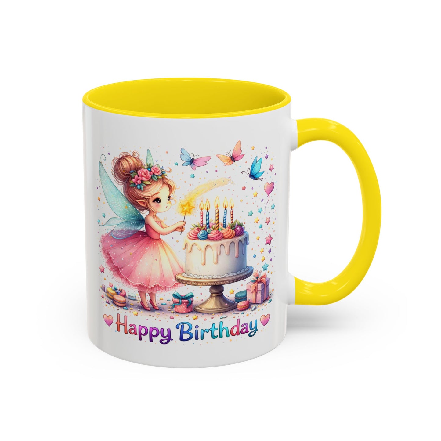 Birthday Mug - Fairy Butterflies