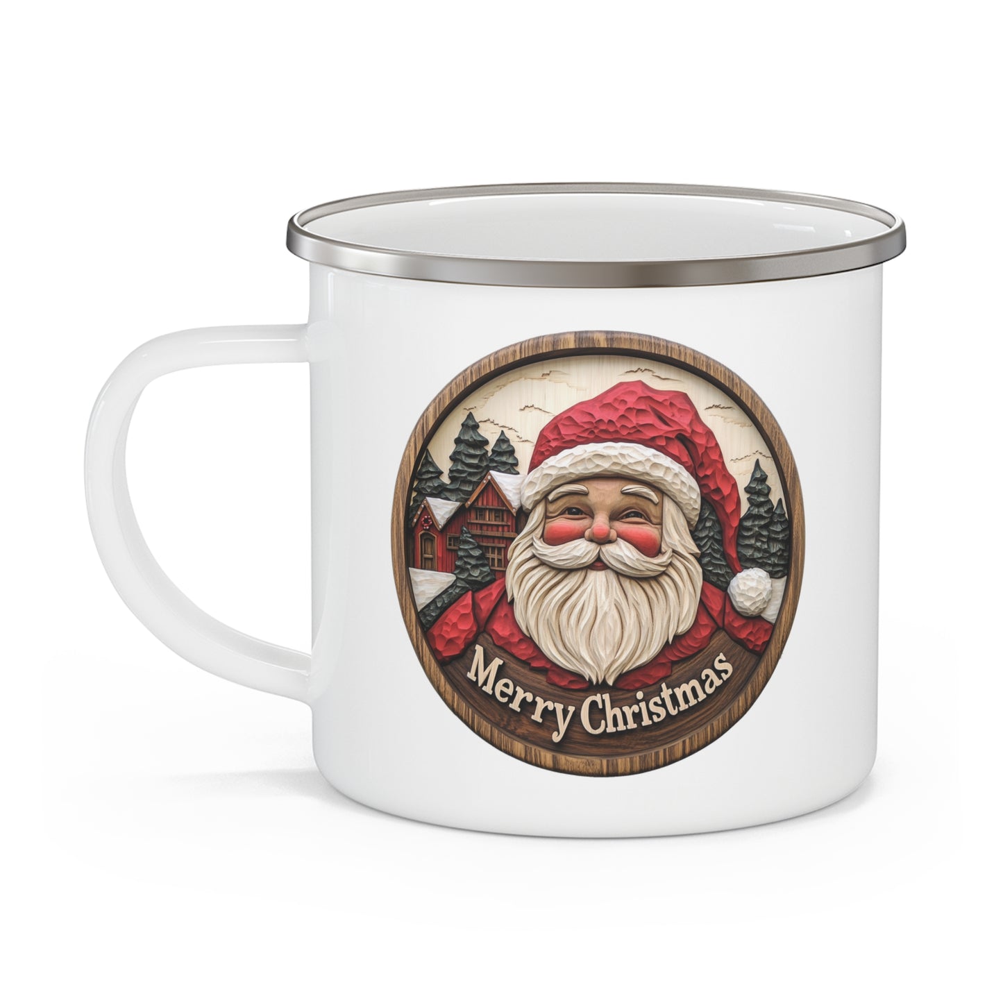 Christmas Mug - Merry Christmas Santa Plaque
