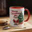 Christmas Mug - Merry Christmas Red Text Santa Tree Presents