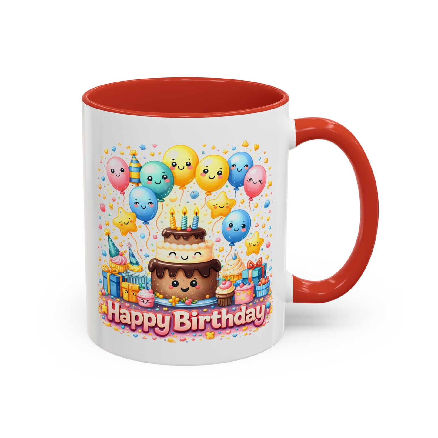 Birthday Mug - Cake and Balloons