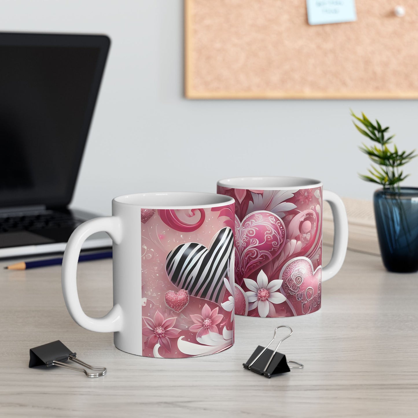 Artistic Mug - Art Hearts