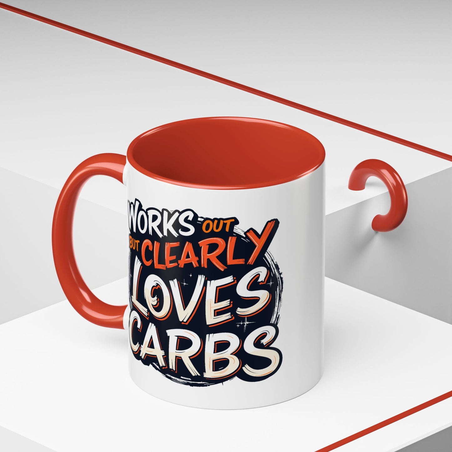 Adult Mug - Works Out But