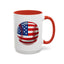 4th of July Mug - Baseball American Flag