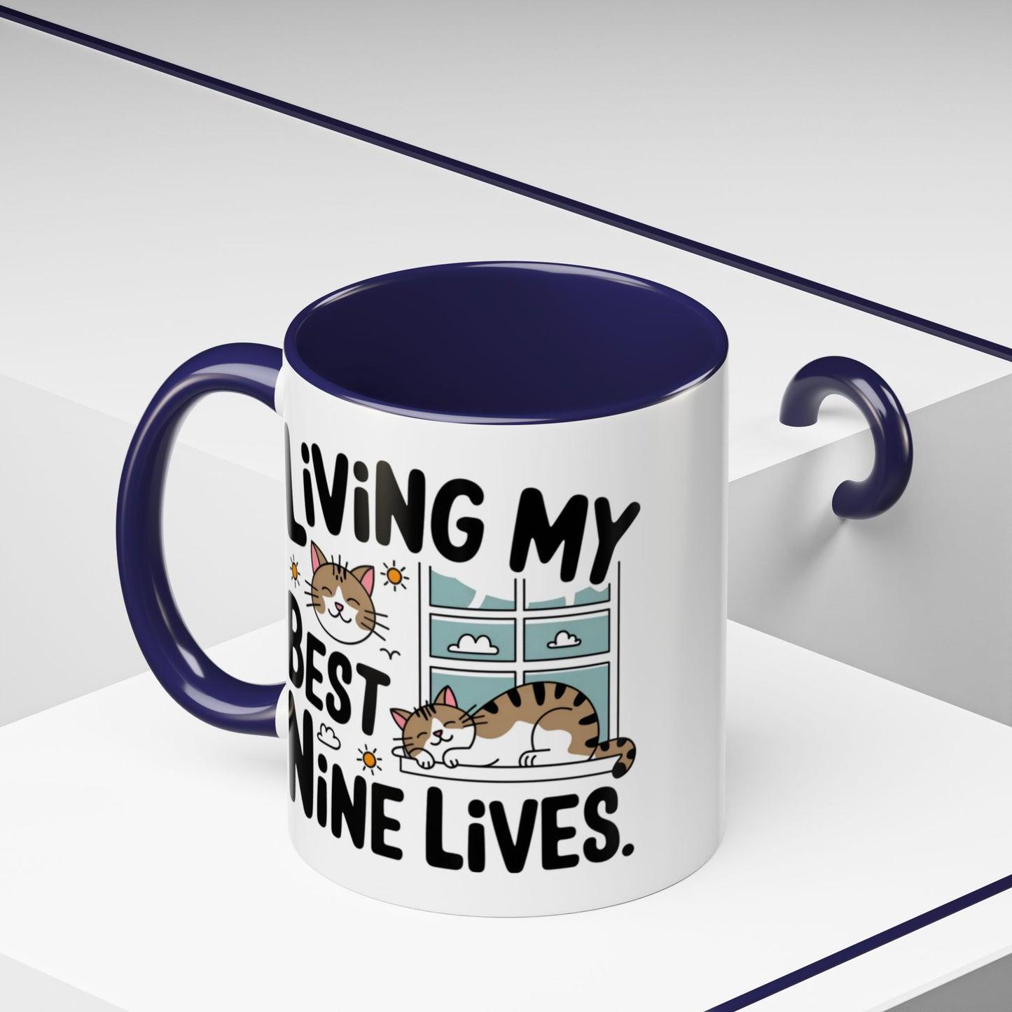 Animal Mug - Living My Best Nine Lives
