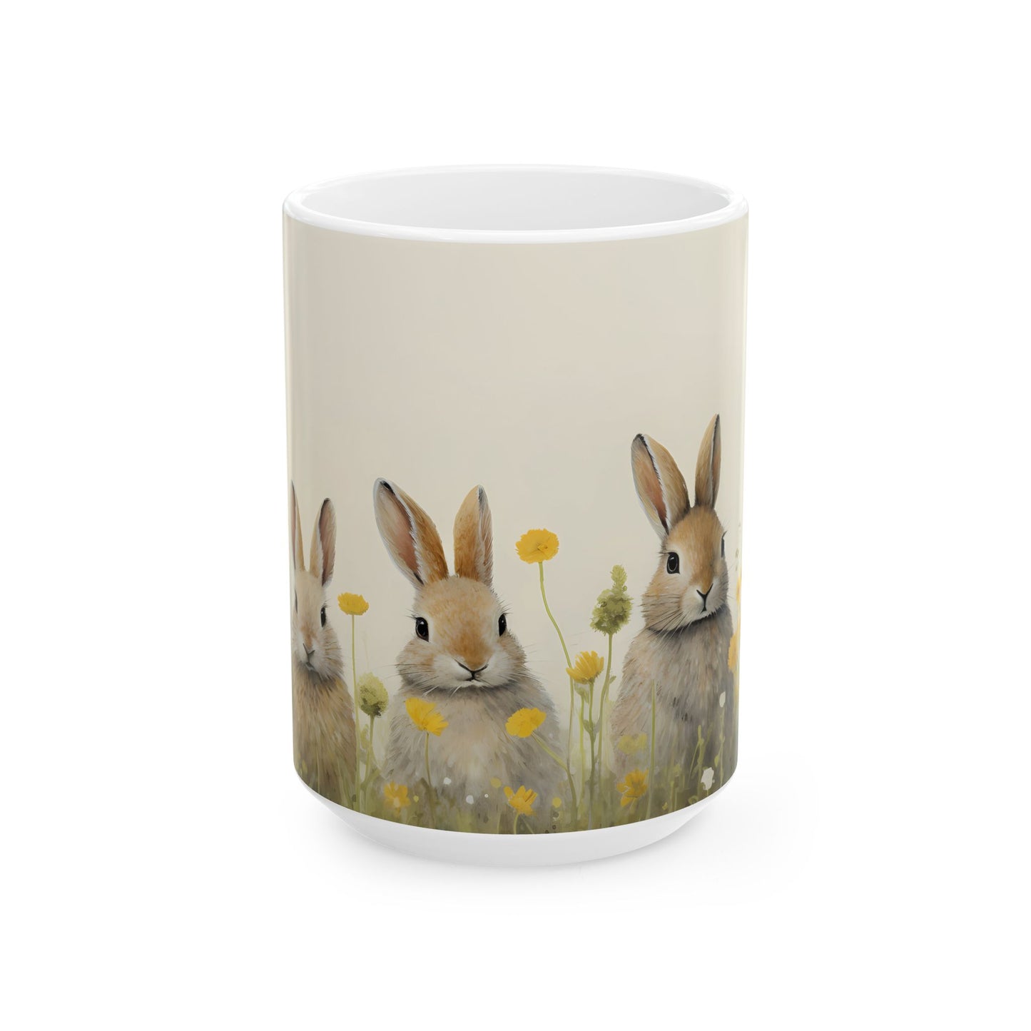 Artistic Mug - Felted Bunnies 4