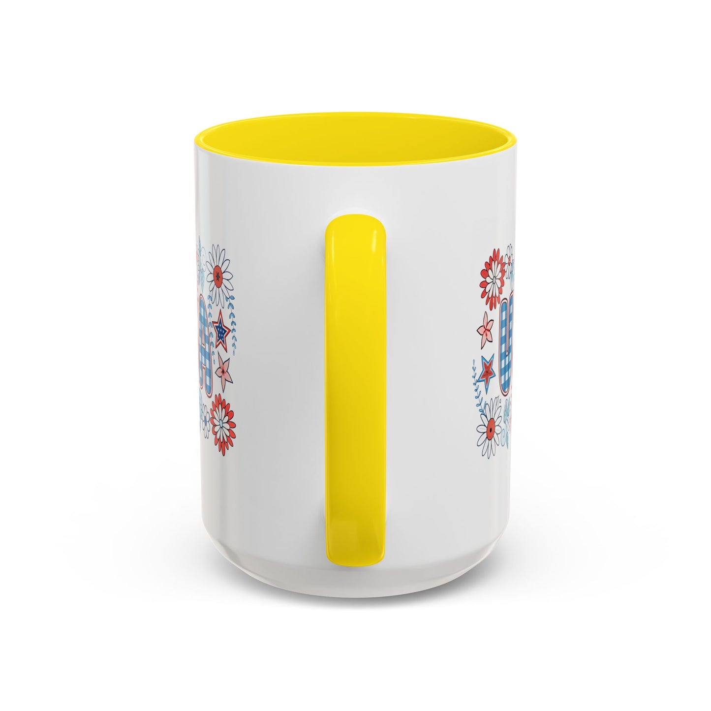 4th of July Mug - USA Preppy Floral