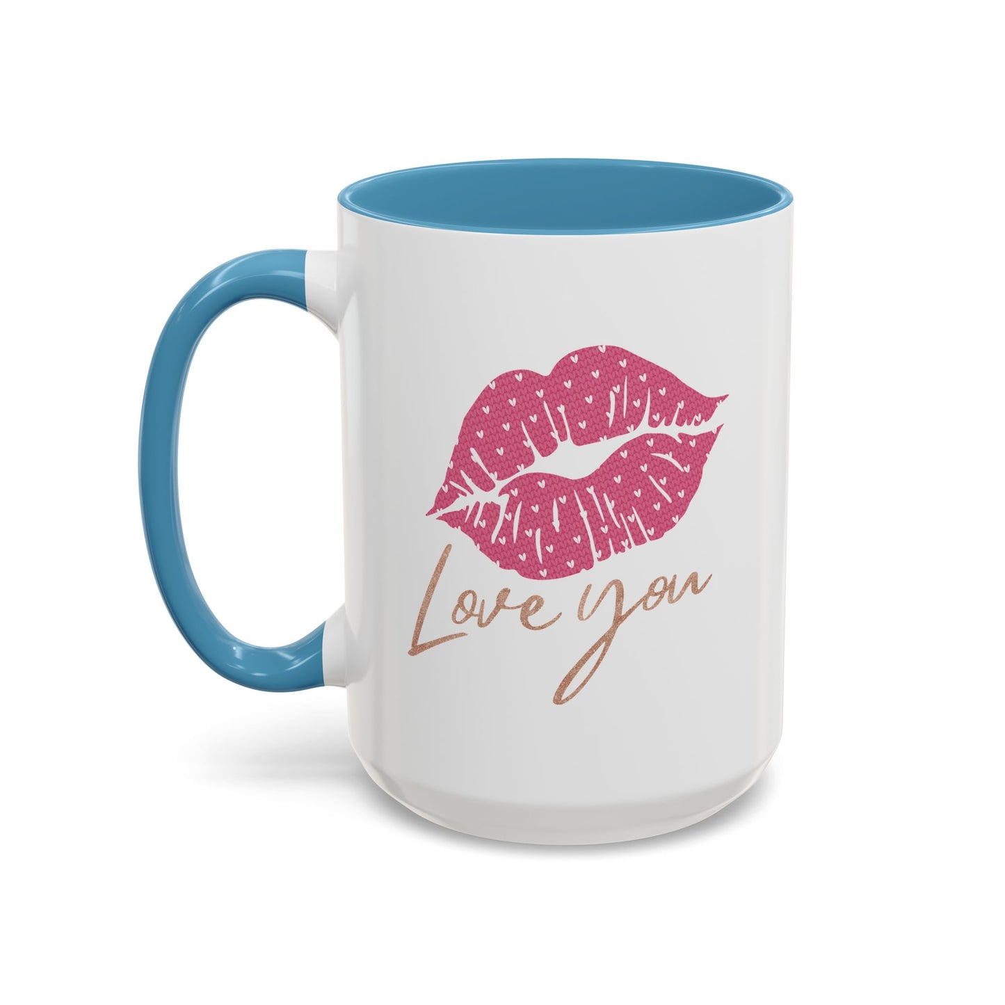 Valentine's Day Mug - Love You Lips Kiss