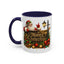Christmas Mug - Merry Christmas Gold Text Santa Point Ornaments