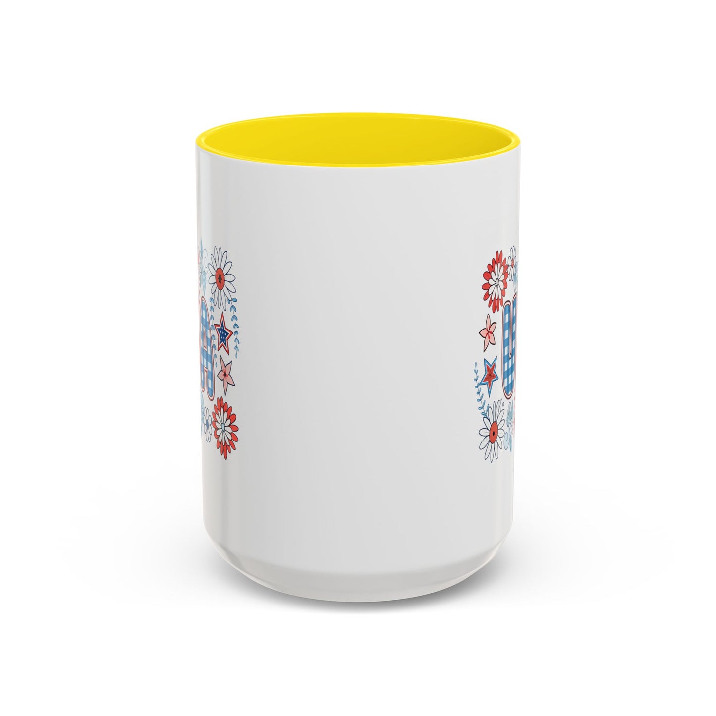 4th of July Mug - USA Preppy Floral