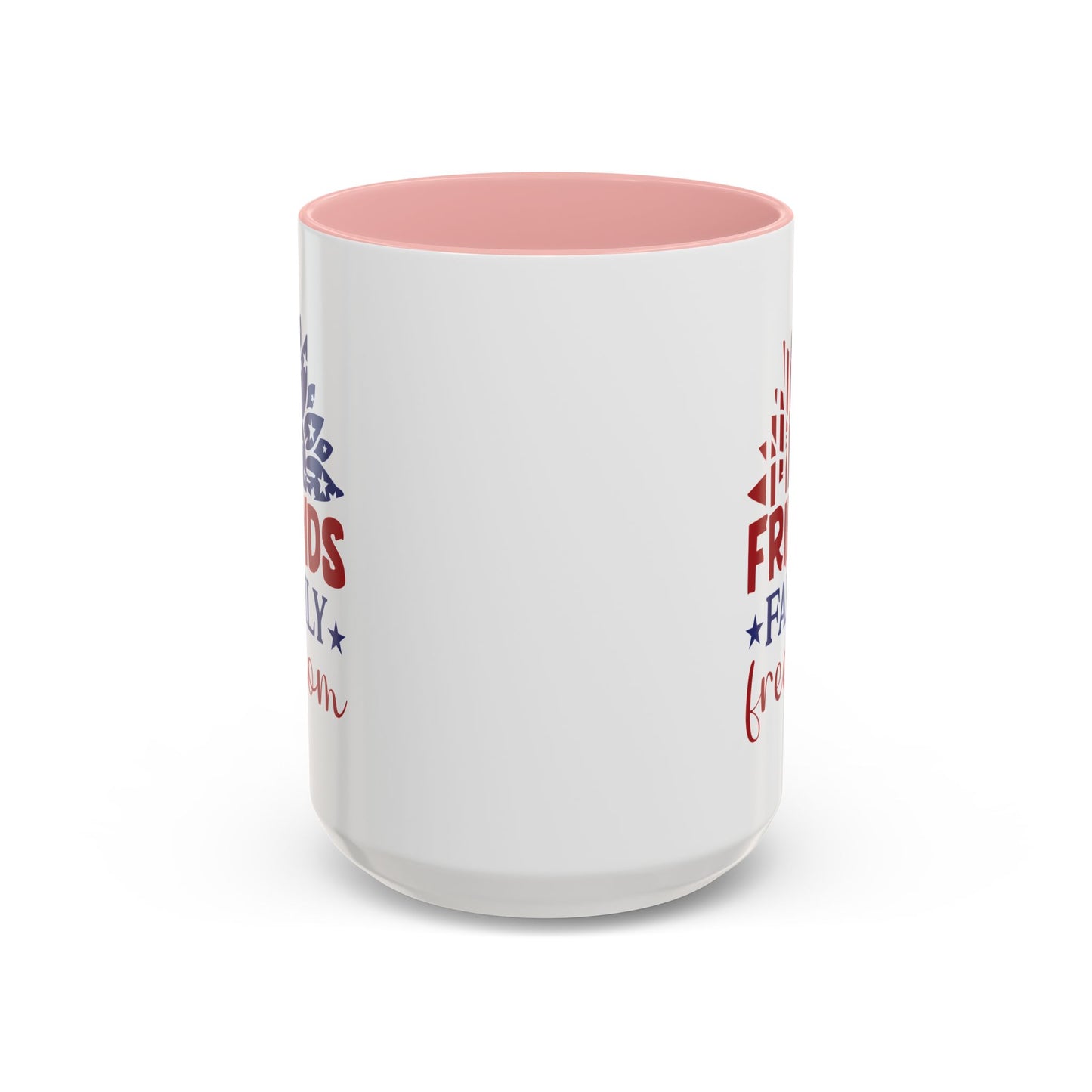 4th of July Mug - Friends Family Freedom Sunflower