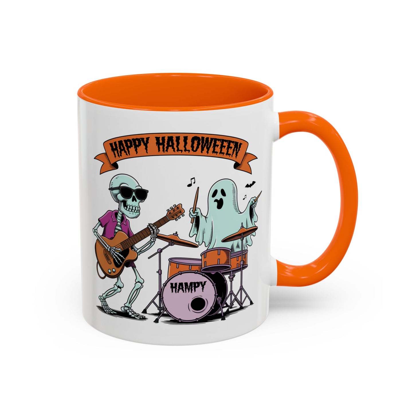 Halloween Mug - Skeleton & Ghost Band