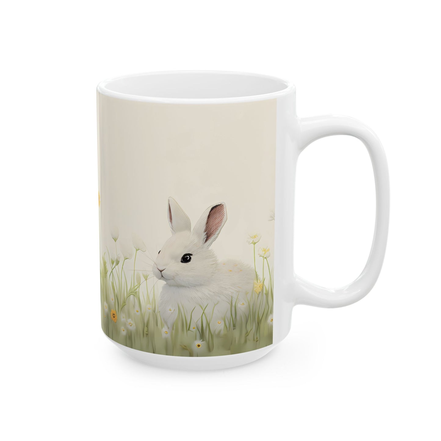 Artistic Mug - Felted Bunnies