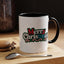 Christmas Mug - Merry Christmas White Red & Blue Text