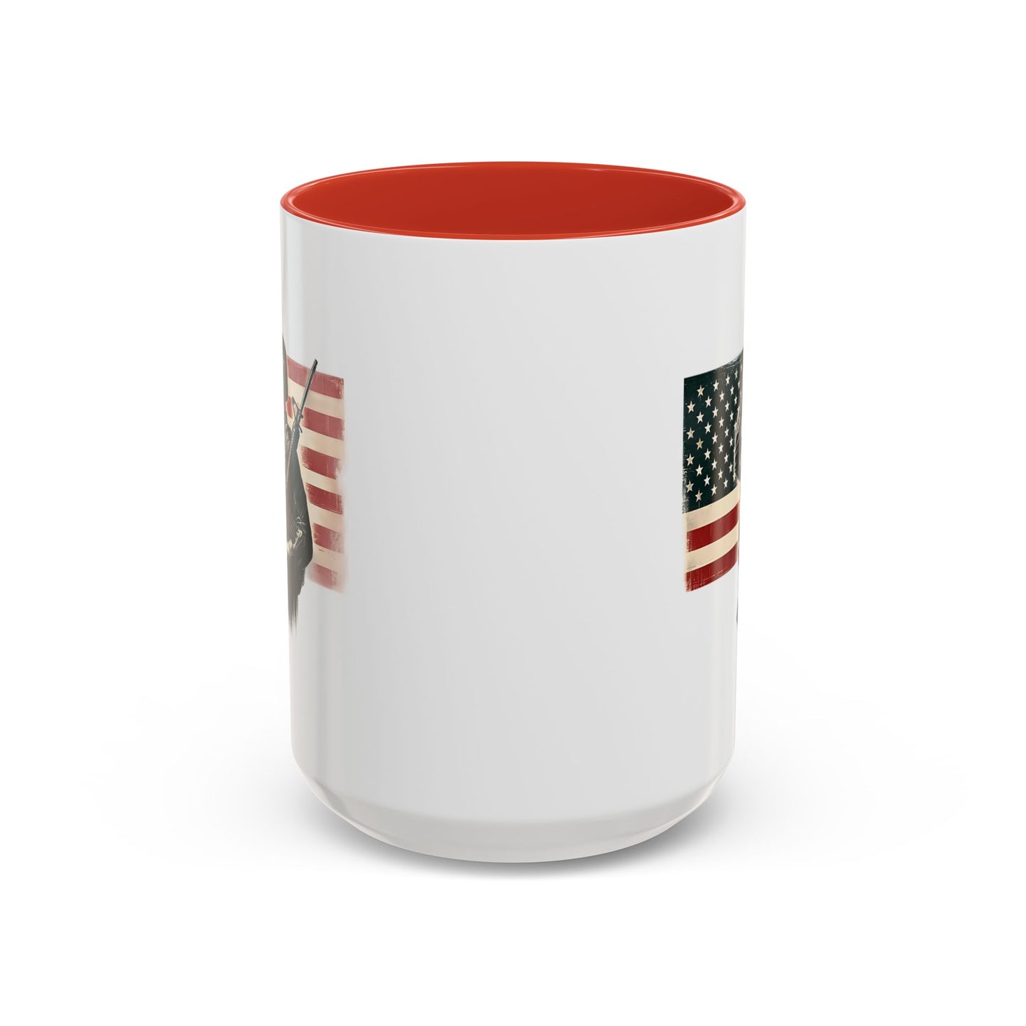 4th of July Mug - Soldier American Flag