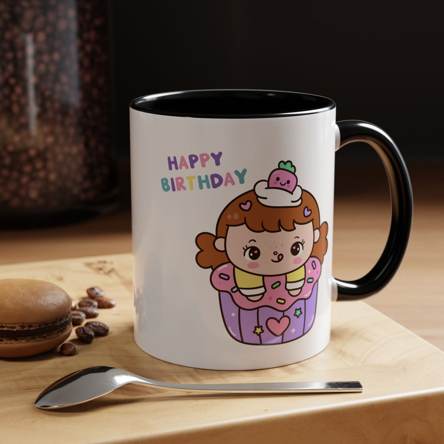 Birthday Mug - Cute Girl Cupcake