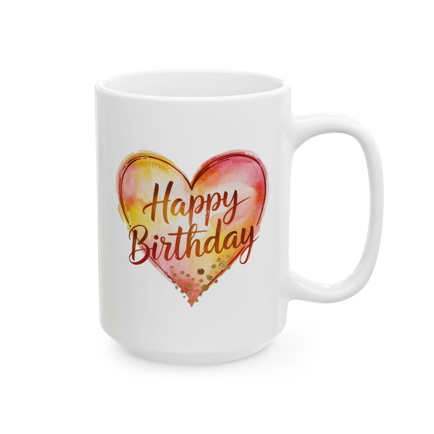 Birthday Mug - Happy Birthday With Heart