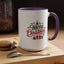 Christmas Mug - Merry Christmas Green & Red Text Tree Snowflakes Presents