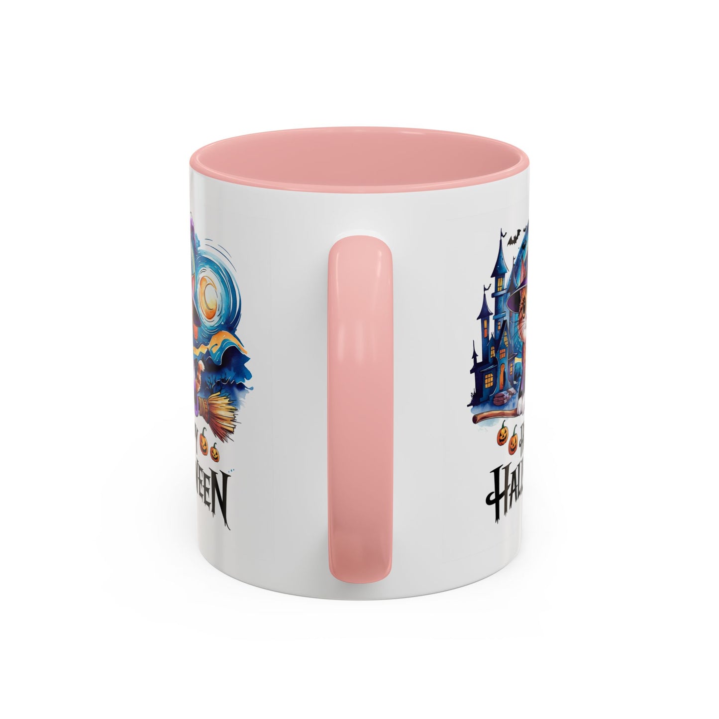 Halloween Mug - Happy Halloween Cat Witch