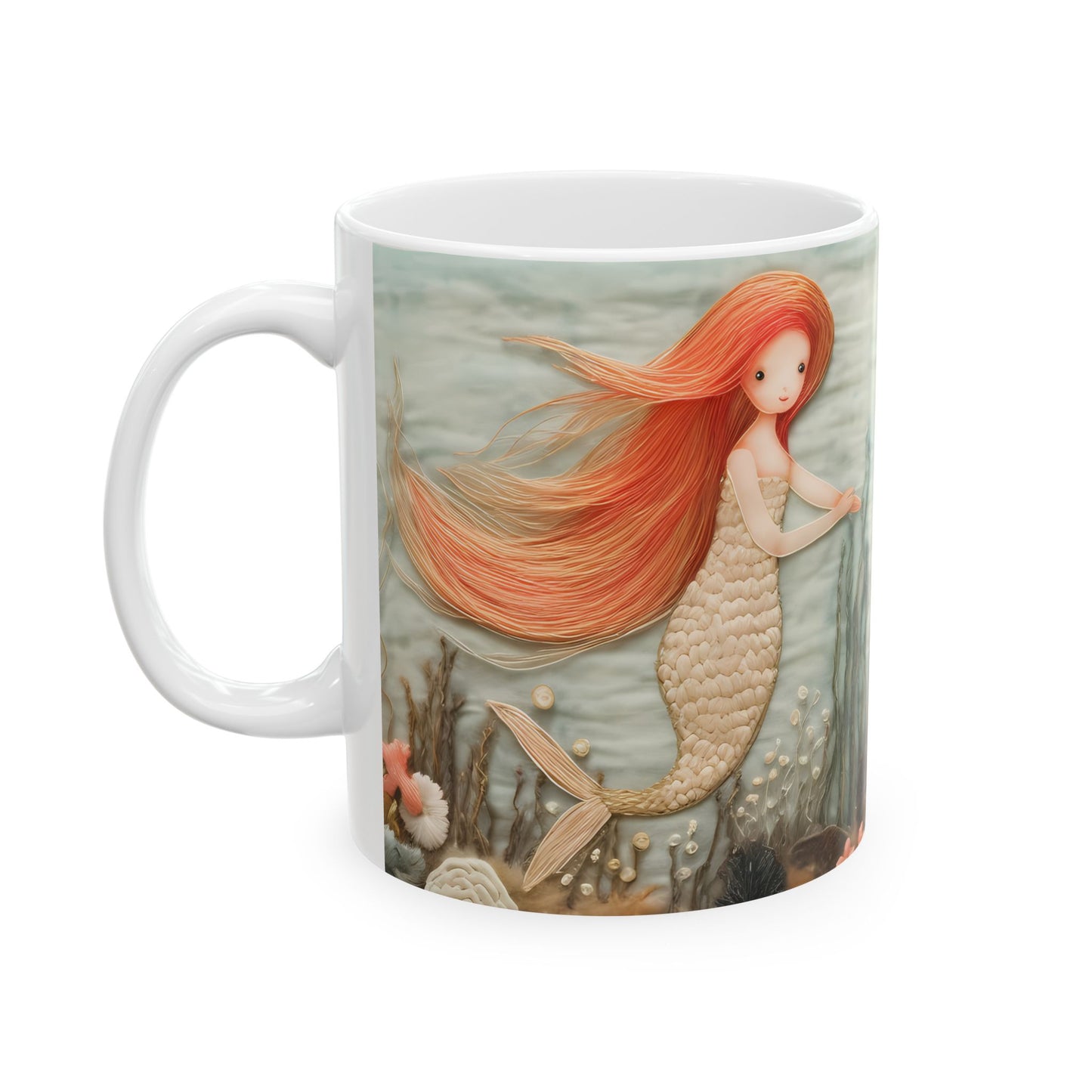 Artistic Mug - Felted Mermaid 2