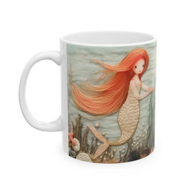 Artistic Mug - Felted Mermaid 2