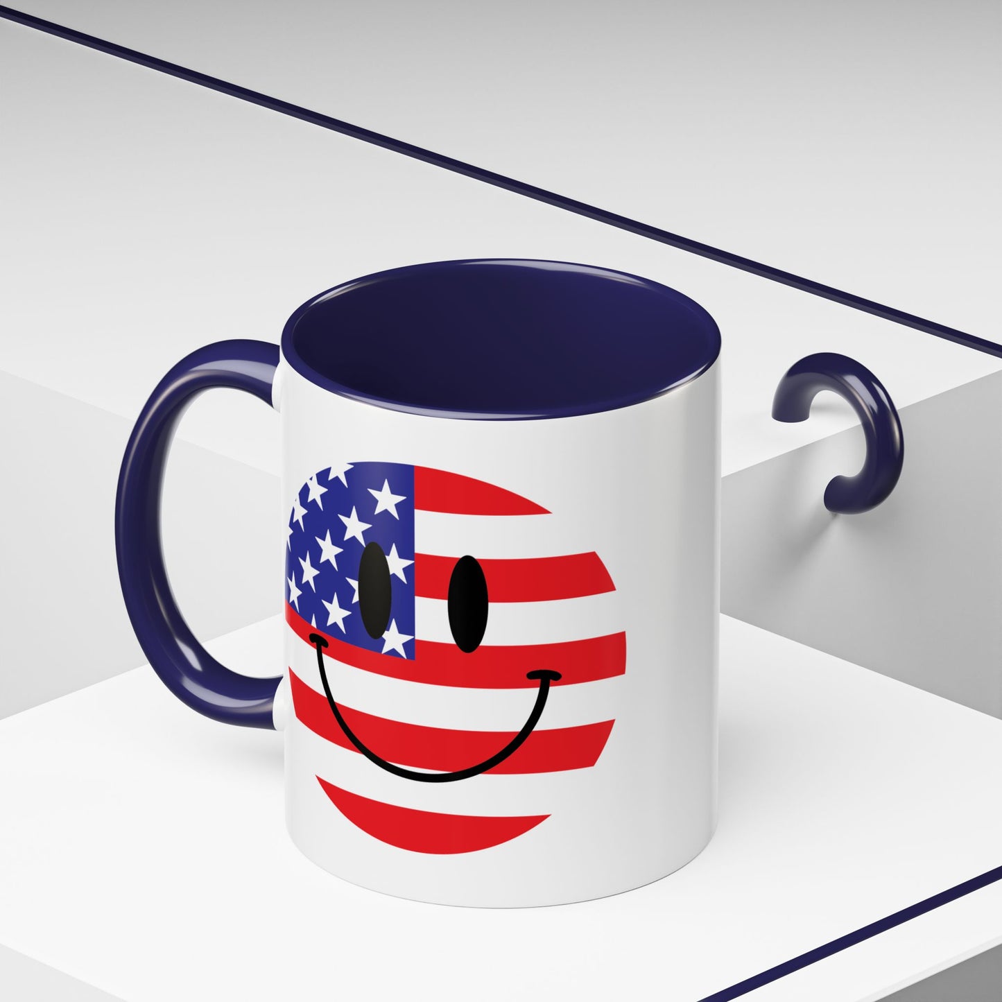 4th of July Mug - America Smiley Face