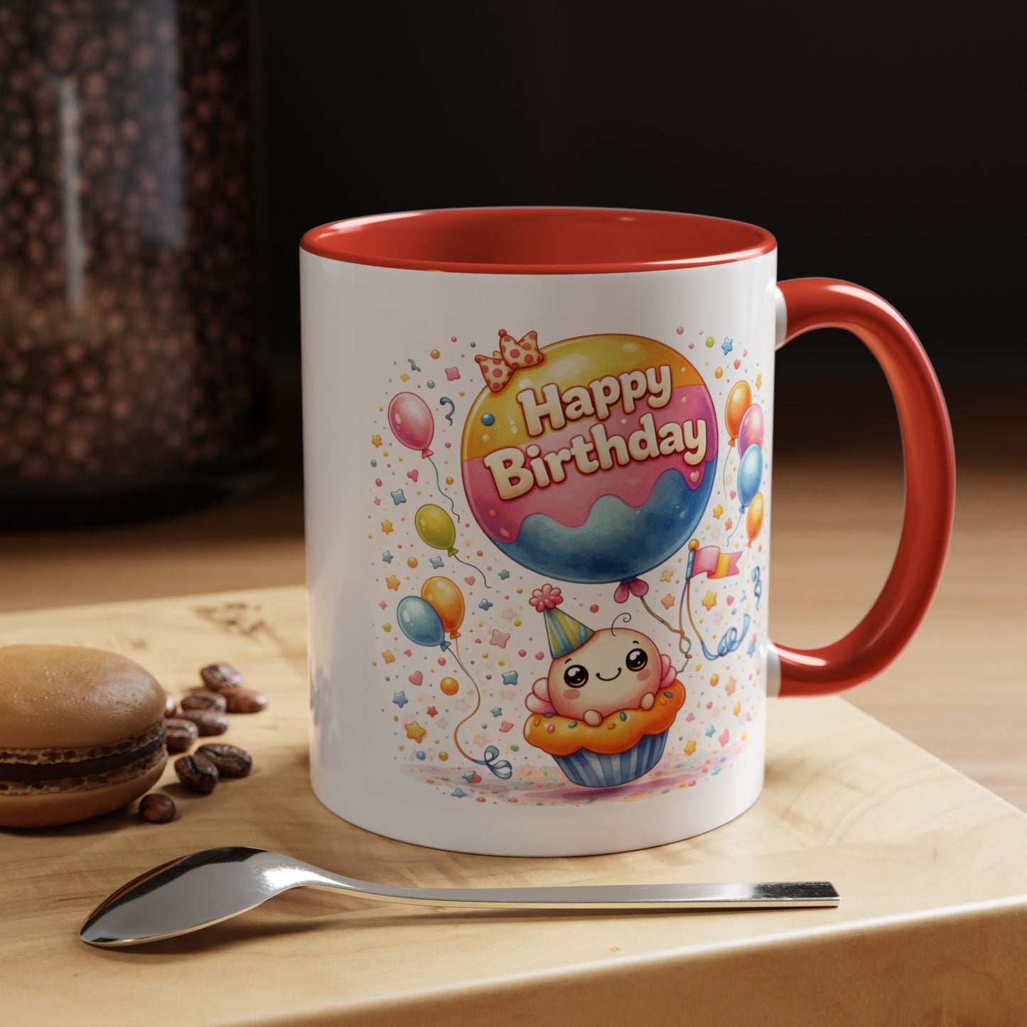 Birthday Mug - Cupcake Balloon