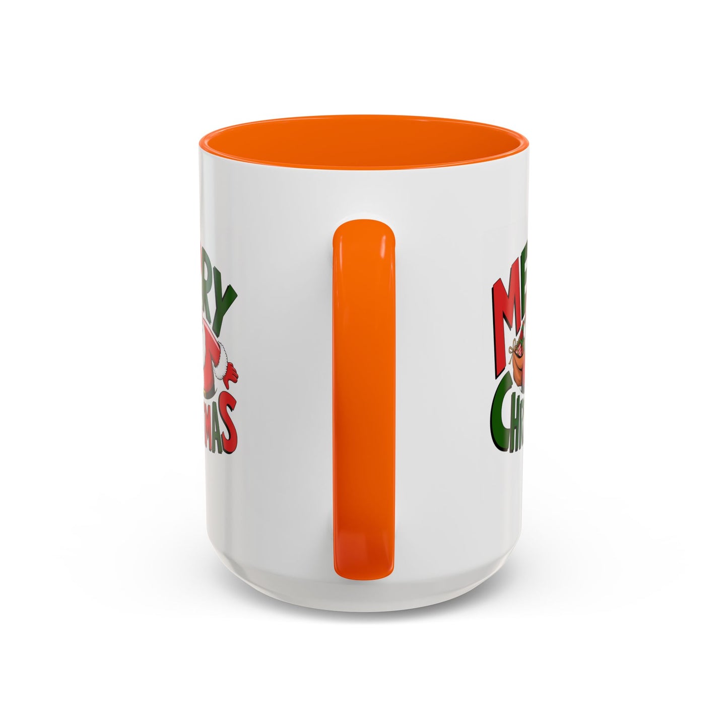 Christmas Mug - Green & Red Text Santa Presents