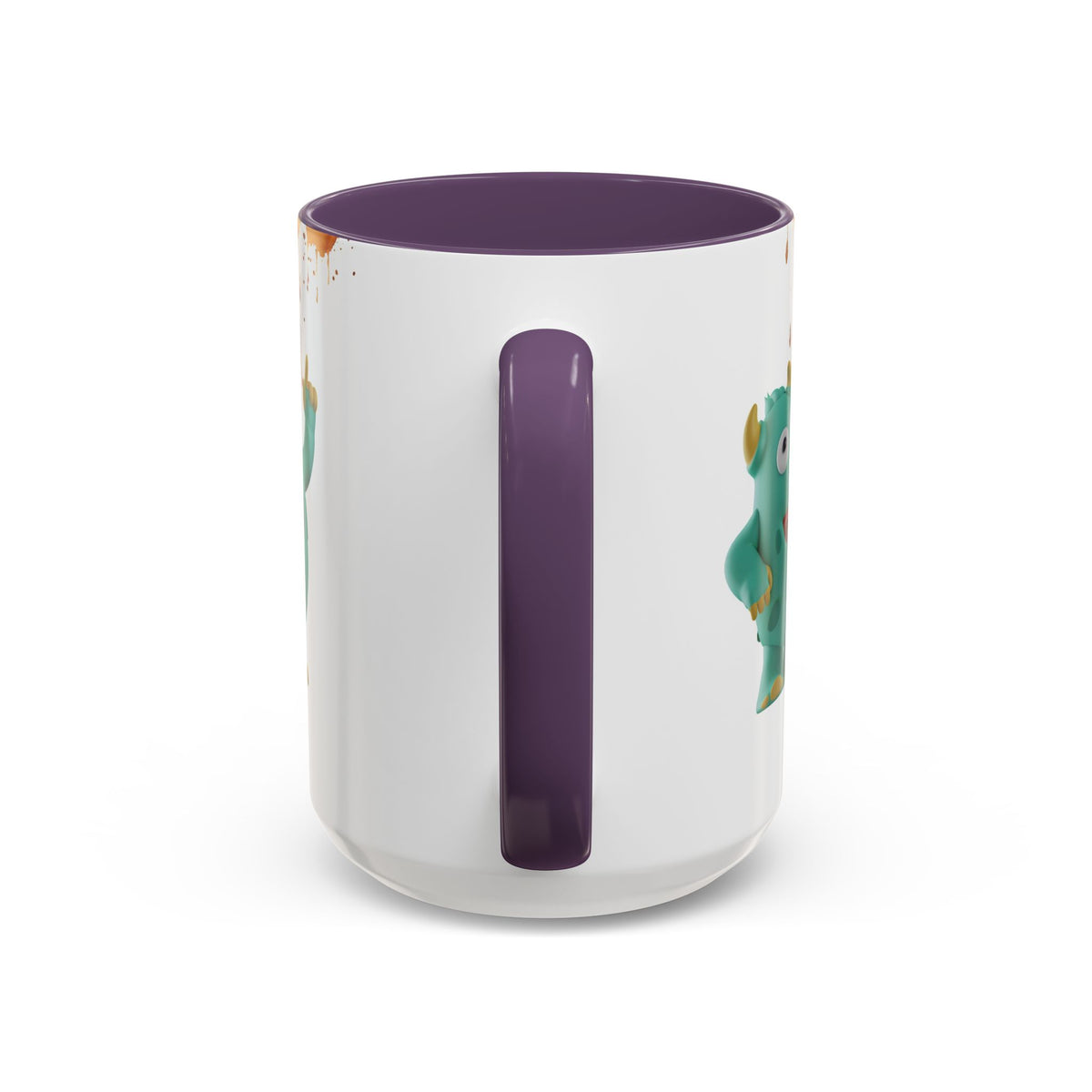 Humor Mug - Monster Drinks Coffee Spill