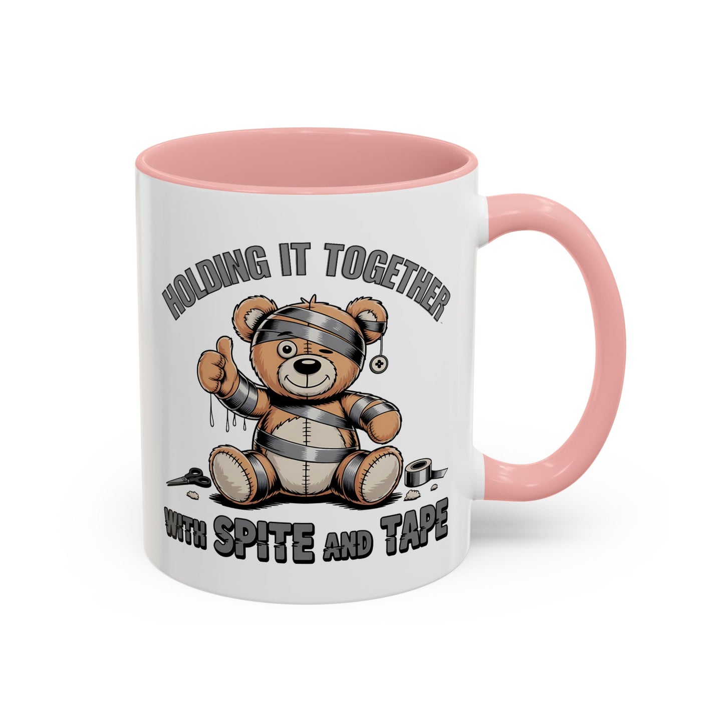 Humor Mug - Holding It Together With Spite & Tape