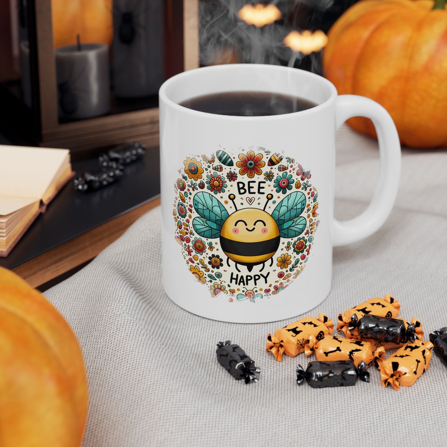 Motivation Mug - Bee Happy 2