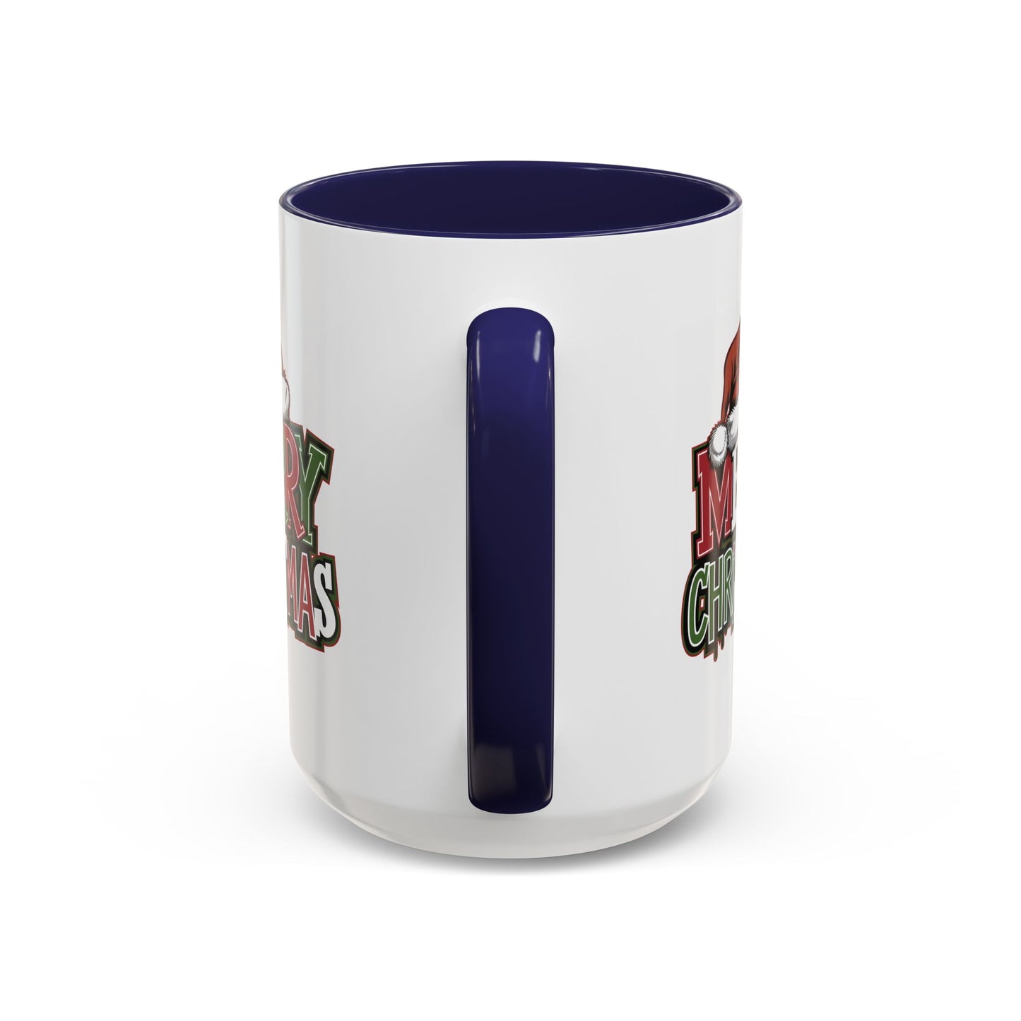 Christmas Mug - Merry Christmas Red Green & White Graffiti Hat