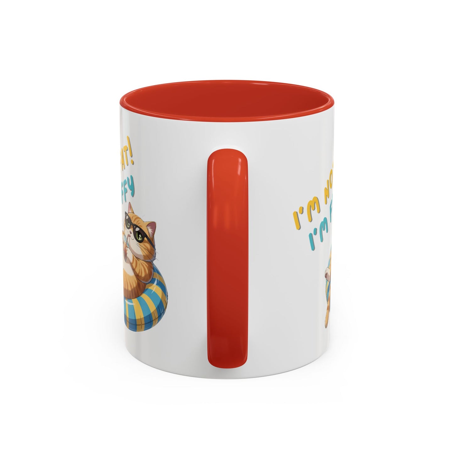 Humor Mug - I'm Not Fat I'm Just Fluffy Cat