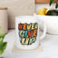 Motivation Mug - Never Give Up Spray paint