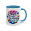 Wellness Mug - Love More Worry Less Circle