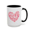 Valentine's Day Mug - Love You Heart Lettering