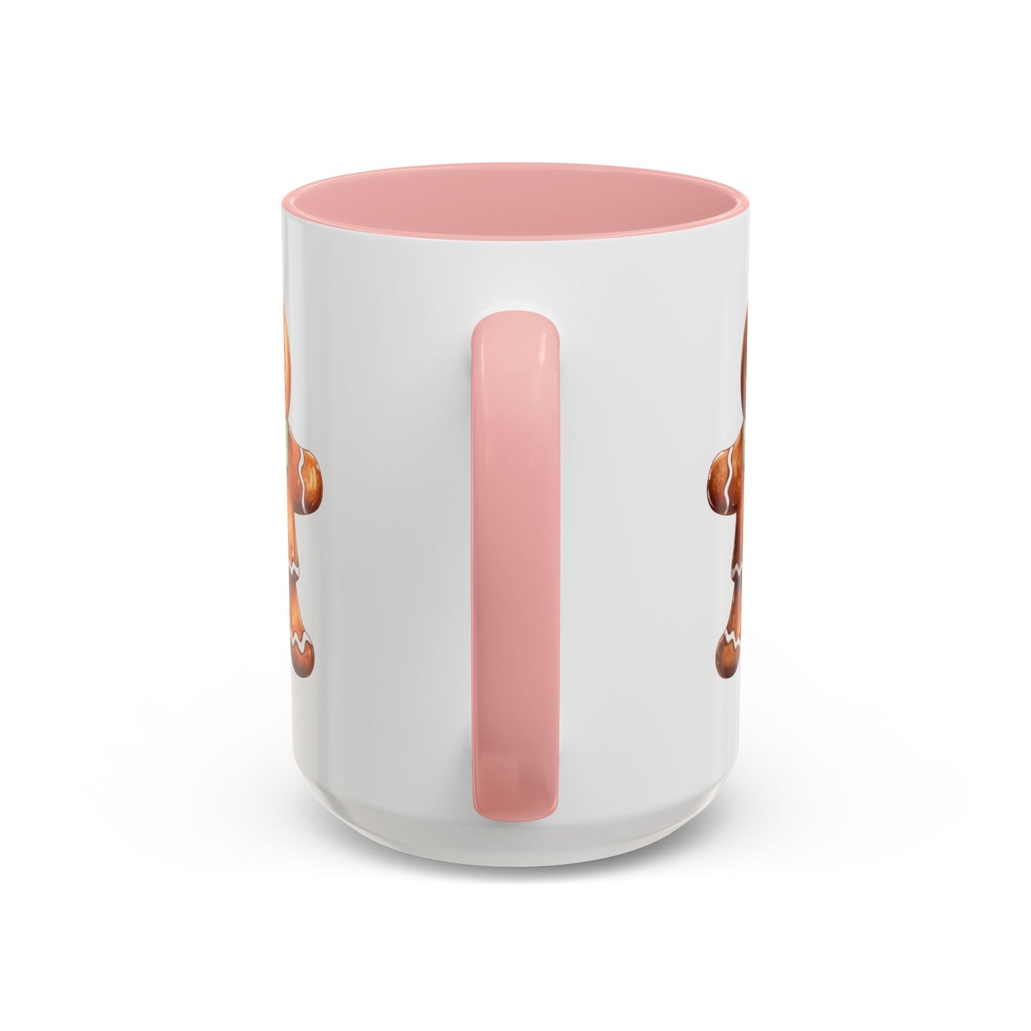 Christmas Mug - Gingerbread Man Green Bow