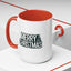 Christmas Mug - Merry Christmas White & Black Text Tree