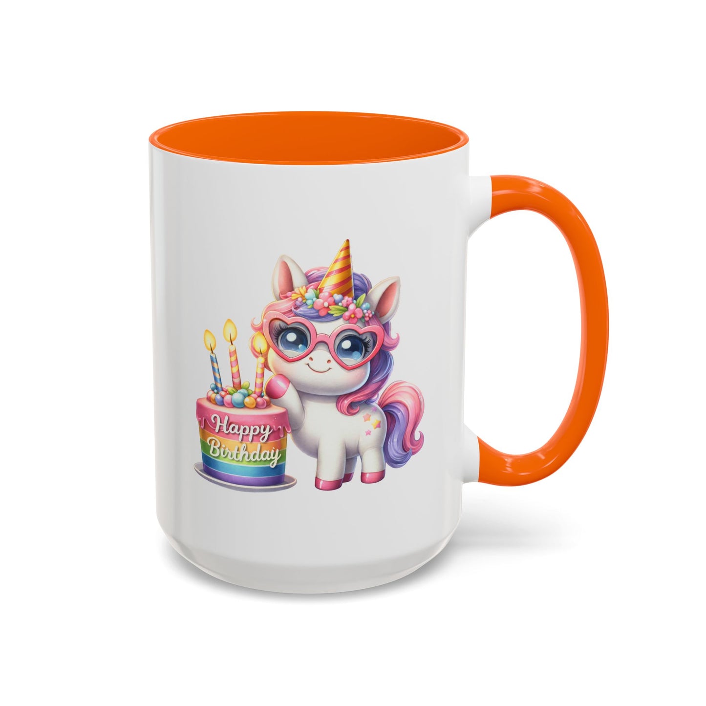 Birthday Mug - Unicorn Candles